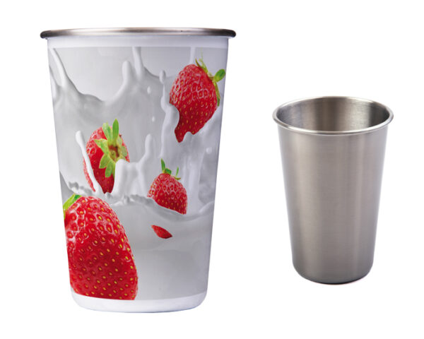 VASO DE ACERO INOX. SUBLIMACIÓN JULL A2614 BLANCO (Acero Inoxidable) - Imagen 3