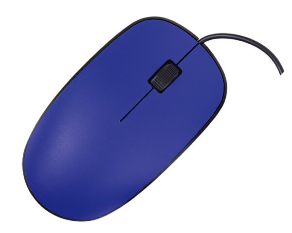 MOUSE ALÁMBRICO CON BOTON SCROLL SAGU A2623 AZUL (Plástico ABS)