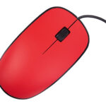 MOUSE ALÁMBRICO CON BOTON SCROLL SAGU A2623 ROJO (PLÁSTICO ABS / A2623.04 /  ARTICULOS PROMOCIONALES)