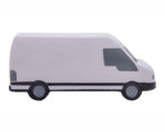 FIGURA ANTIESTRÉS CAMIONETA KENYA A2629 BLANCO (POLIURETANO / A2629.01 /  ARTICULOS PROMOCIONALES)