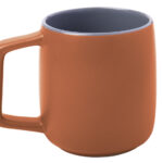 TAZA BICOLOR MATE 14 OZ ELVIS A2633 NARANJA (CERÁMICA / A2633.03 /  ARTICULOS PROMOCIONALES)