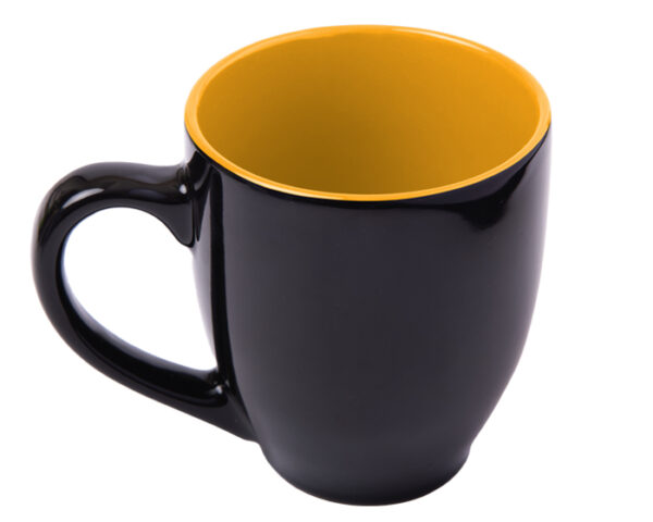 TAZA CON RECUBRIMIENTO BRILLANTE SORA A2634 AMARILLO (Cerámica)