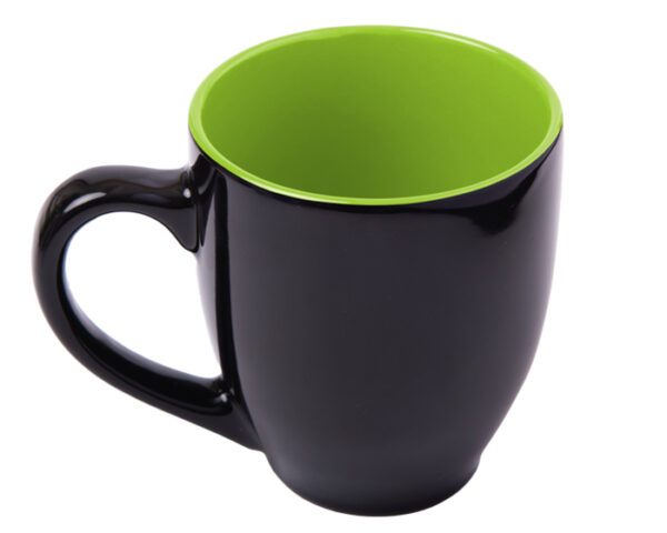 TAZA CON RECUBRIMIENTO BRILLANTE SORA A2634 VERDE CLARO (Cerámica)