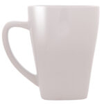 TAZA CON BASE CUADRADA 12 OZ ABBA A2635 BLANCO (CERÁMICA / A2635.01 /  ARTICULOS PROMOCIONALES)