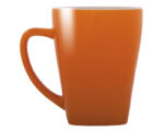 TAZA CON BASE CUADRADA 12 OZ ABBA A2635 NARANJA (CERÁMICA / A2635.03 /  ARTICULOS PROMOCIONALES)