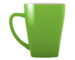 TAZA CON BASE CUADRADA 12 OZ ABBA A2635 VERDE CLARO (CERÁMICA / A2635.08 /  ARTICULOS PROMOCIONALES)