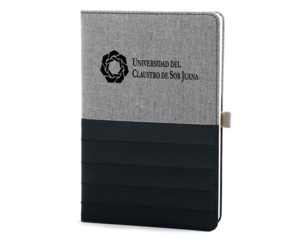 LIBRETA VERTICAL A5 ARTHUR A2663 GRIS (Poliéster) - Imagen 3