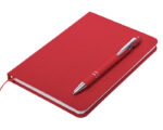 LIBRETA PERSONAL METRÓPOLIS A2669 ROJO (LIBRETA: TERMO PU // BOLÍGRAFO: ALUMINIO / A2669.04 /  ARTICULOS PROMOCIONALES) - Image 2