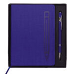 LIBRETA PERSONAL METRÓPOLIS A2669 AZUL (LIBRETA: TERMO PU // BOLÍGRAFO: ALUMINIO / A2669.09 /  ARTICULOS PROMOCIONALES)