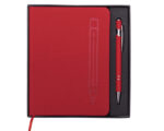 LIBRETA PERSONAL METRÓPOLIS A2669 ROJO (LIBRETA: TERMO PU // BOLÍGRAFO: ALUMINIO / A2669.04 /  ARTICULOS PROMOCIONALES)