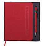 LIBRETA PERSONAL METRÓPOLIS A2669 ROJO (LIBRETA: TERMO PU // BOLÍGRAFO: ALUMINIO / A2669.04 /  ARTICULOS PROMOCIONALES)
