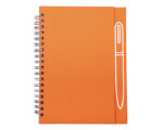 LIBRETA CON IMÁN PARA BOLÍGRAFO METÁLICO, SPAIN A2670 NARANJA (CARTÓN / A2670.03 /  ARTICULOS PROMOCIONALES)