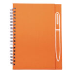 LIBRETA CON IMÁN PARA BOLÍGRAFO METÁLICO, SPAIN A2670 NARANJA (CARTÓN / A2670.03 /  ARTICULOS PROMOCIONALES)