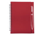 LIBRETA CON IMÁN PARA BOLÍGRAFO METÁLICO, SPAIN A2670 ROJO (CARTÓN / A2670.04 /  ARTICULOS PROMOCIONALES)