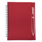 LIBRETA CON IMÁN PARA BOLÍGRAFO METÁLICO, SPAIN A2670 ROJO (CARTÓN / A2670.04 /  ARTICULOS PROMOCIONALES)
