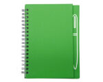 LIBRETA CON IMÁN PARA BOLÍGRAFO METÁLICO, SPAIN A2670 VERDE CLARO (CARTÓN / A2670.08 /  ARTICULOS PROMOCIONALES)