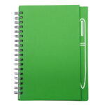LIBRETA CON IMÁN PARA BOLÍGRAFO METÁLICO, SPAIN A2670 VERDE CLARO (CARTÓN / A2670.08 /  ARTICULOS PROMOCIONALES)