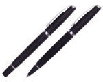 SET DE BOLÍGRAFOS DE METAL ELTON A2687 NEGRO (BOLÍGRAFOS: ALUMINIO // ESTUCHE: CARTÓN / A2687.02 /  ARTICULOS PROMOCIONALES)