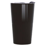VASO DE CERÁMICA DE DOBLE PARED DE 10 OZ MIAMI A2694 NEGRO (CERÁMICA / A2694.02 /  ARTICULOS PROMOCIONALES)