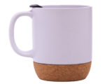 TAZA MATE 10 OZ ELLIS A2700 BLANCO (CERÁMICA / CORCHO / A2700.01 /  ARTICULOS PROMOCIONALES)