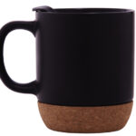 TAZA MATE 10 OZ ELLIS A2700 NEGRO (CERÁMICA / CORCHO / A2700.02 /  ARTICULOS PROMOCIONALES)