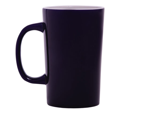 TAZA CÓNICA BICOLOR LATTE A2713 AZUL COBALTO (Cerámica)