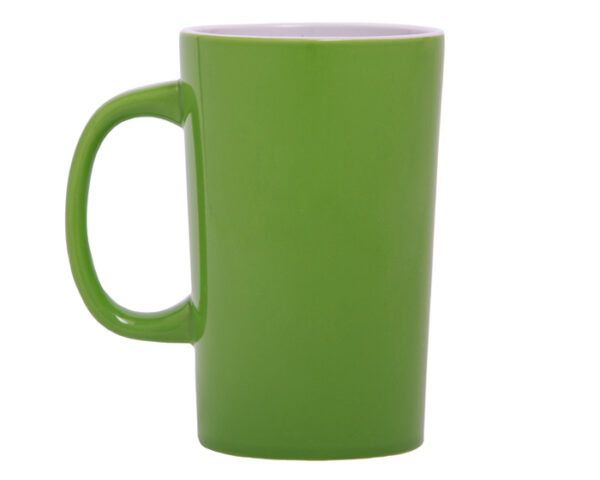 TAZA CÓNICA BICOLOR LATTE A2713 VERDE CLARO (Cerámica)