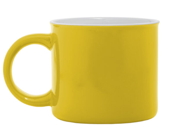 TAZA DE CERÁMICA BICOLOR TAMMY A2716 AMARILLO (Cerámica)