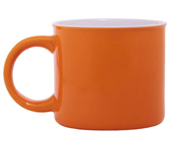 TAZA DE CERÁMICA BICOLOR TAMMY A2716 NARANJA (Cerámica)