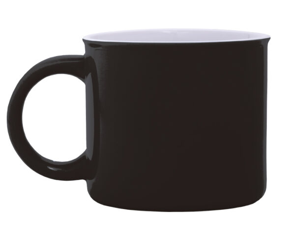 TAZA DE CERÁMICA BICOLOR TAMMY A2716 NEGRO (Cerámica)