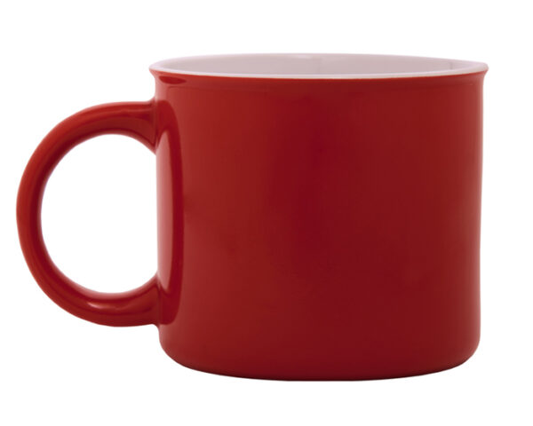 TAZA DE CERÁMICA BICOLOR TAMMY A2716 ROJO (Cerámica)