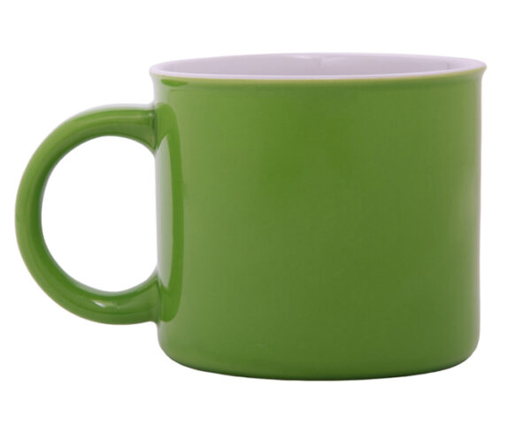 TAZA DE CERÁMICA BICOLOR TAMMY A2716 VERDE CLARO (Cerámica)