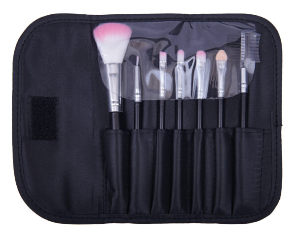 ESTUCHE DE BROCHAS PARA MAQUILLAJE EMMA A2730 NEGRO (Poliéster) - Imagen 2