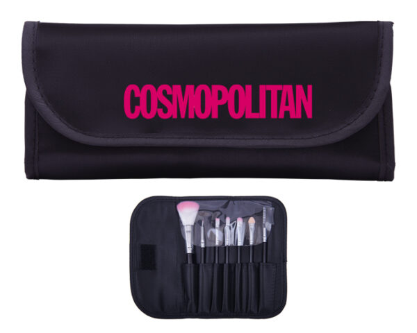 ESTUCHE DE BROCHAS PARA MAQUILLAJE EMMA A2730 NEGRO (Poliéster) - Imagen 3