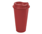 VASO CAFETERO DE PLÁSTICO 473 ML. ALDO A2750 ROJO (PLÁSTICO PP / A2750.04 /  ARTICULOS PROMOCIONALES)