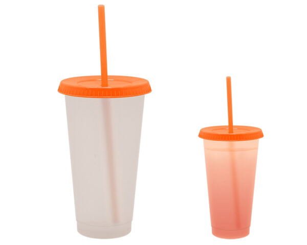 VASO DE PLÁSTICO SNOW A2770 NARANJA (Plástico PP)