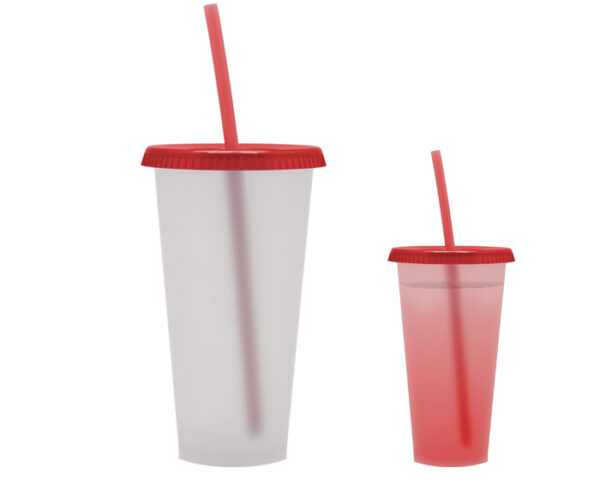 VASO DE PLÁSTICO SNOW A2770 ROJO (Plástico PP)