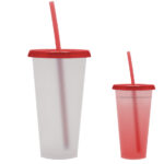 VASO DE PLÁSTICO SNOW A2770 ROJO (PLÁSTICO PP / A2770.04 /  ARTICULOS PROMOCIONALES)