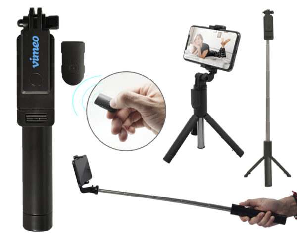 ACCESORIO TRIPODE SELFIE WALKER A2771 NEGRO (Plástico ABS) - Imagen 3