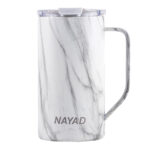 TARRO TÉRMICO DOBLE PARED ACERO INOX. 20 OZ. NAYAD METRO TALL A2778 MARMOLEADO (ACERO INOXIDABLE / TRITAN / A2778.36 /  ARTICULOS PROMOCIONALES)