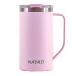 TARRO TÉRMICO DOBLE PARED ACERO INOX. 20 OZ. NAYAD METRO TALL A2778 PALO DE ROSA (ACERO INOXIDABLE / TRITAN / A2778.25 /  ARTICULOS PROMOCIONALES)