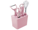 KIT DE COCINA CUTTERS A2786 ROSA (PLÁSTICO PP / METAL / A2786.05 /  ARTICULOS PROMOCIONALES)