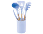 UTENSILIOS DE COCINA COOKS A2793 AZUL CLARO (MADERA / SILICÓN / A2793.10 /  ARTICULOS PROMOCIONALES)
