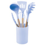 UTENSILIOS DE COCINA COOKS A2793 AZUL CLARO (MADERA / SILICÓN / A2793.10 /  ARTICULOS PROMOCIONALES)