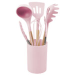 UTENSILIOS DE COCINA COOKS A2793 ROSA (MADERA / SILICÓN / A2793.05 /  ARTICULOS PROMOCIONALES)