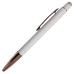 BOLÍGRAFO DE ALUMINIO CON TOUCH LEIA A2795 BLANCO (ALUMINIO / A2795.01 /  ARTICULOS PROMOCIONALES)