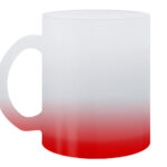 TARRO SATINADO BICOLOR DE SUBLIMACIÓN 11 OZ RAINBOW A2798 ROJO (VIDRIO / A2798.04 /  ARTICULOS PROMOCIONALES)