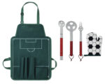 SET DE BBQ GLADIADOR A2839 VERDE (ACCESORIOS: METAL // MANDIL Y GUANTE: POLIÉSTER / A2839.06 /  ARTICULOS PROMOCIONALES) - Image 2