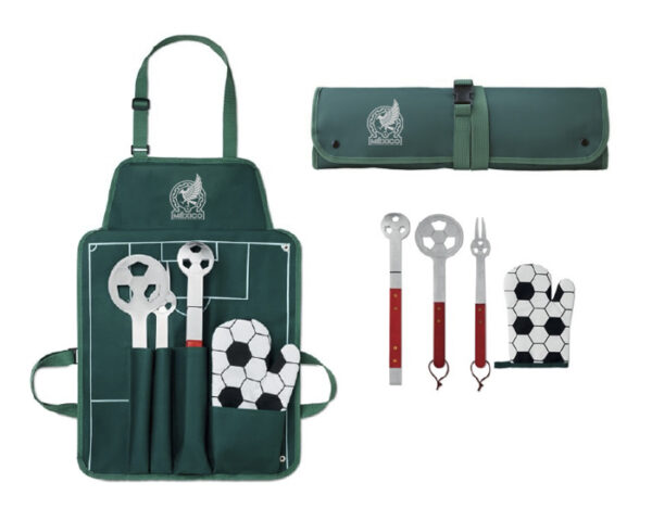 SET DE BBQ GLADIADOR A2839 VERDE (Metal / Poliéster) - Imagen 3