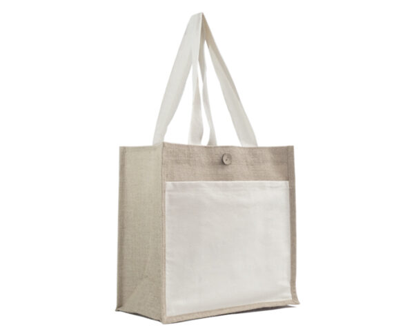 BOLSA DE YUTE /ALGODÓN CAMPESTRE A2848 BLANCO (Algodón / Yute) - Imagen 2